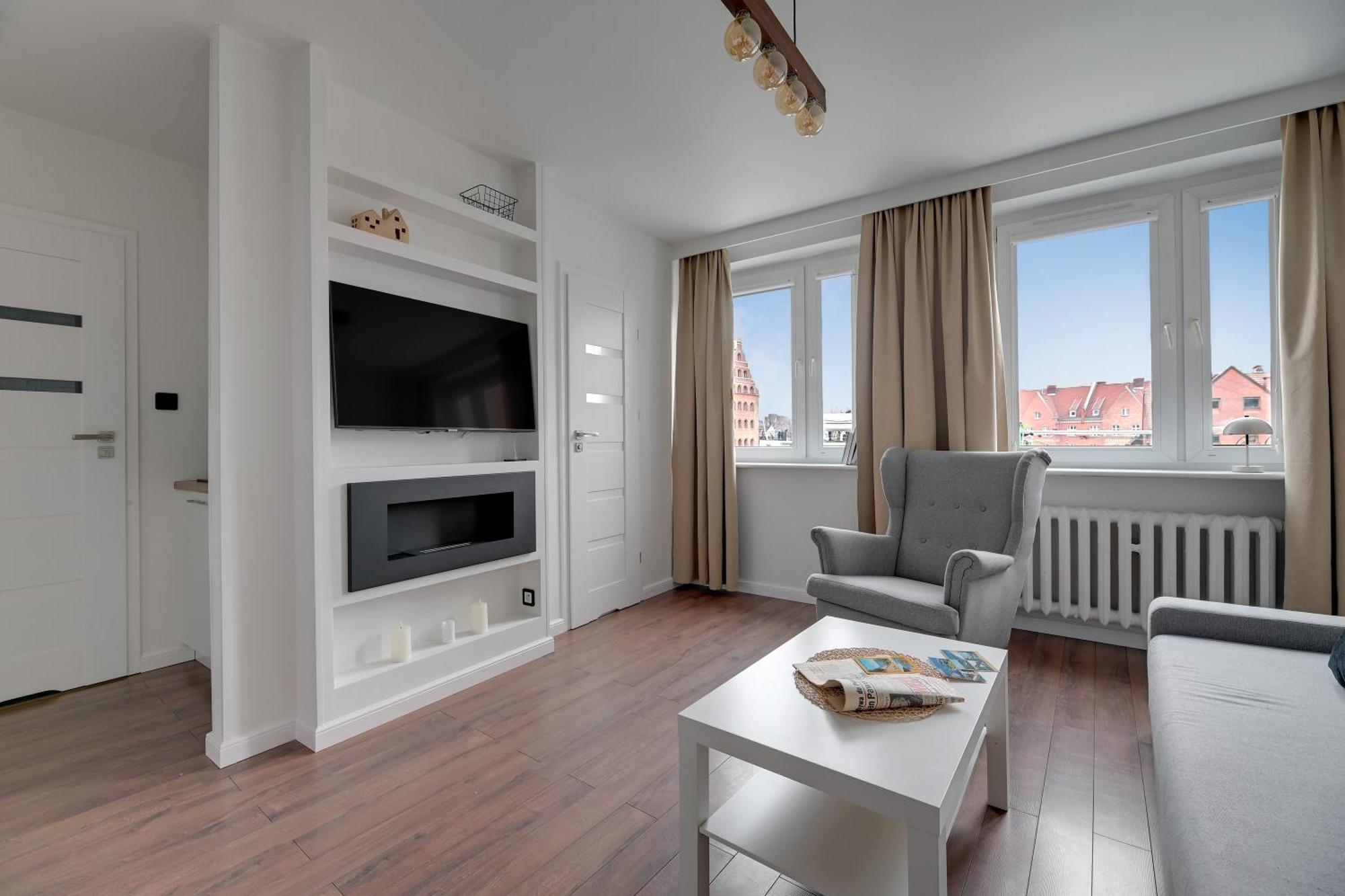 Motlawa Bulvar Residence Z Widokiem Na Rzeke Motlawa By Downtown Apartments Gdansk Exterior foto